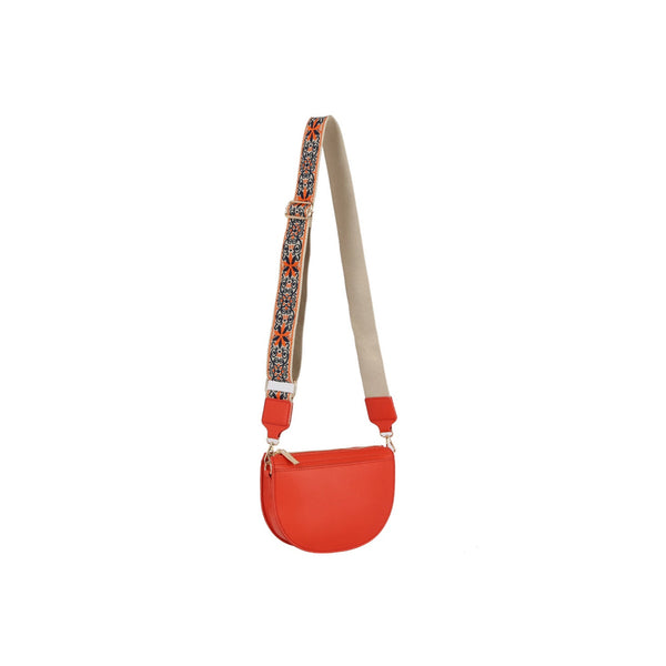 Handbag Republic Guitar Strap Rounded Crossbody Burnt Orange