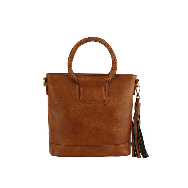 Handbag Republic Braided Top Handle Tote Coral