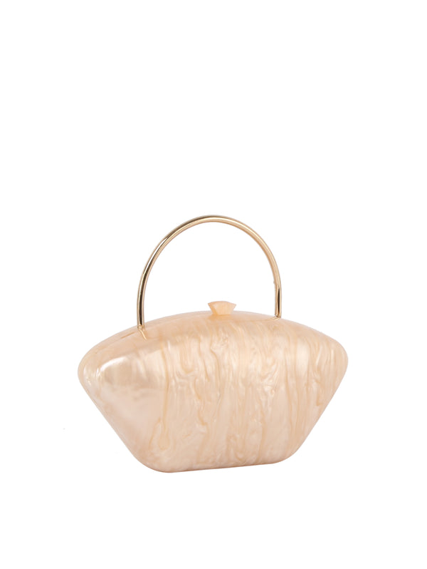 Handbag Republic Calin Acrylic Clutch Beige