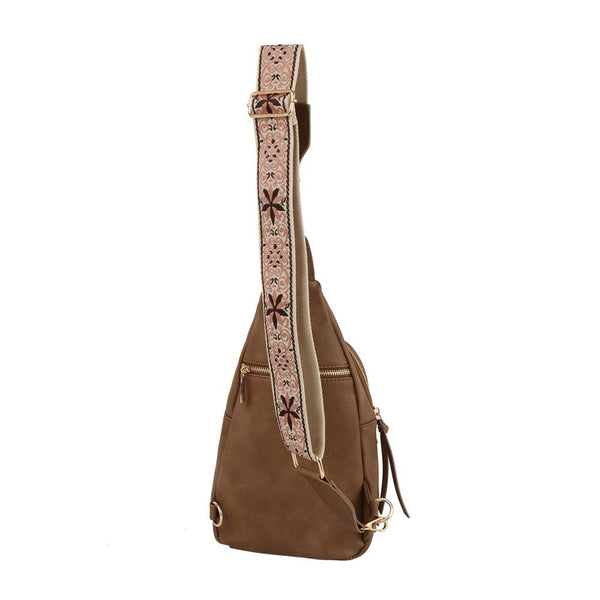 Handbag Republic Calin Aztec Strap Sling Black