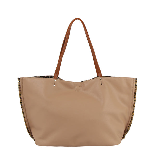 handbag republic Calin Reversible Tote Dark Brown