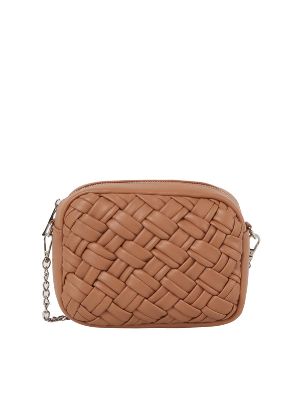 Handbag Republic Ecostitch Woven Crossbody Beige