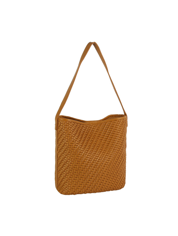 handbag republic ecostitch Woven Tote Black