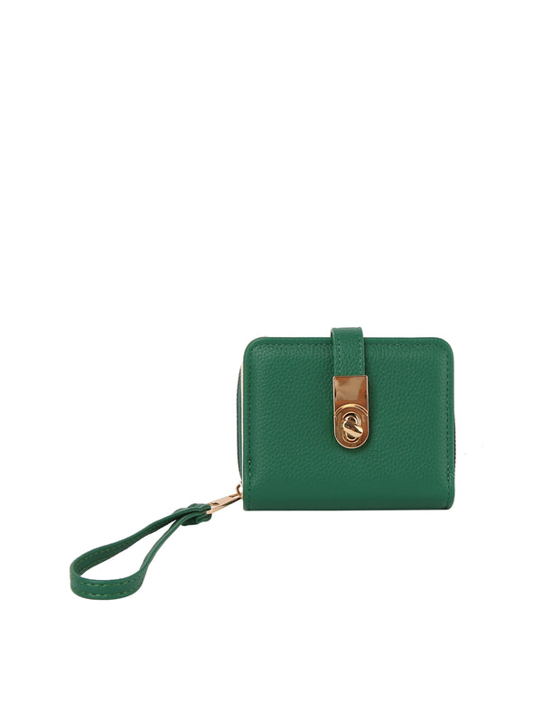 handbag republic Flap lock half wallet Black