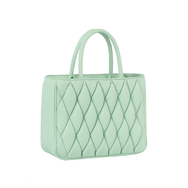 handbag republic Puffy quilted boxy tote bag Mint handbag republic Puffy quilted boxy tote bag Mint