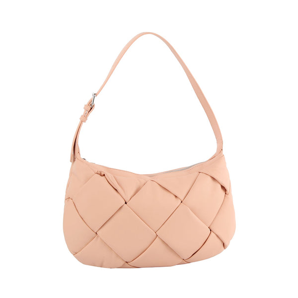 handbag republic Puffy woven shoulder hobo Blush