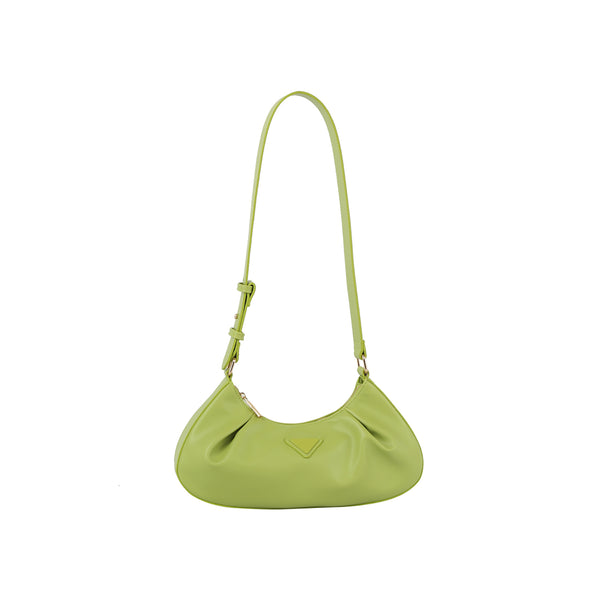 Handbag Republic Ruched Baguette Shoulder Bag Lime