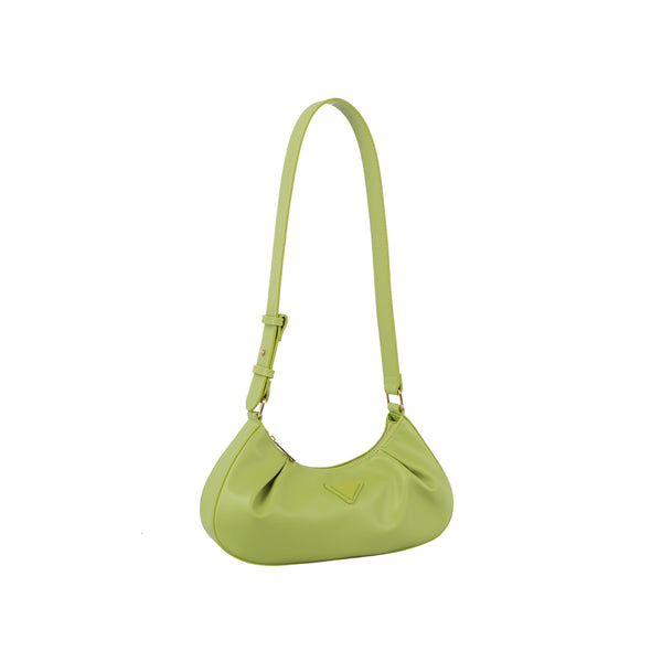 handbag republic Ruched baguette shoulder bag Lime