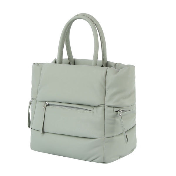 Handbag Republic Top Handle Puffy Tote Dusty Blue