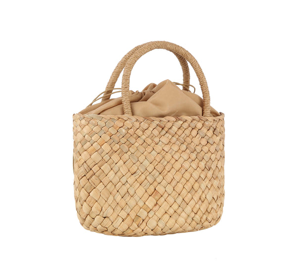 Handbag Republic Weaved Basket Tote Bag Tan