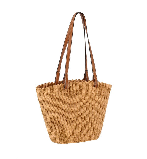 Handbag Republic Weaved Beach Tote Bag Beige