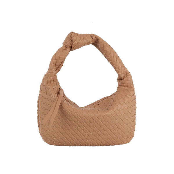 Handbag Republic Woven Tie Handle Shoulder Black