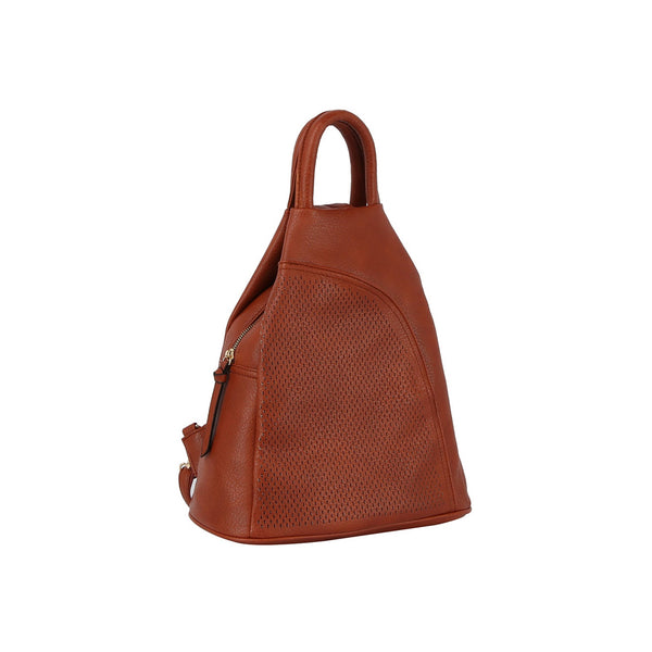 Handbag Republic Laser Cut Convertible One And Double Strap Backpack Stone