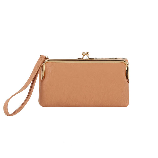 Handbag Republic Long Detachable Wallet With Coin Purse Almond