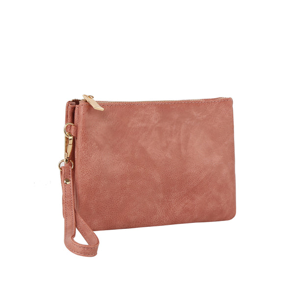 Handbag Republic Multi Compartments Clutch With Card Slots Mauve