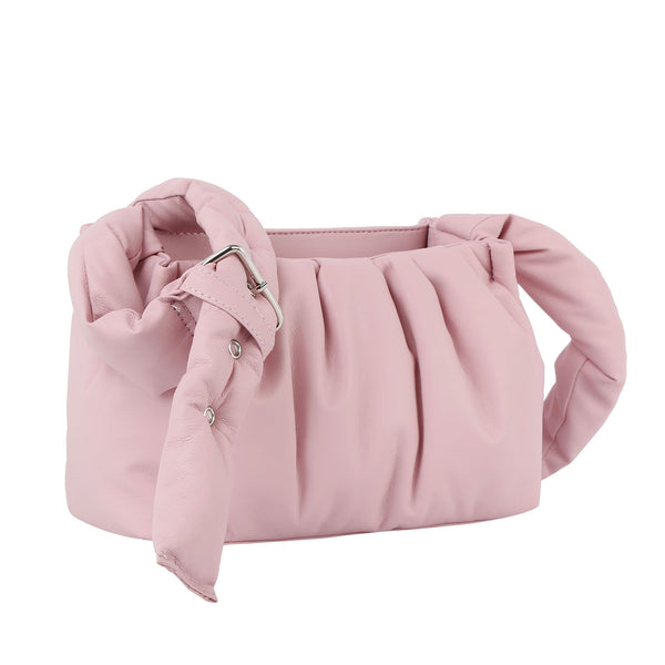 Handbag Republic Puffy Ruched Spring Crossbody Bag Light Blush