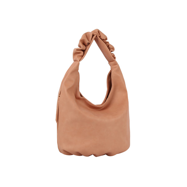 handbag republic Ruched handle side pocket hobo shoulder bag Coral