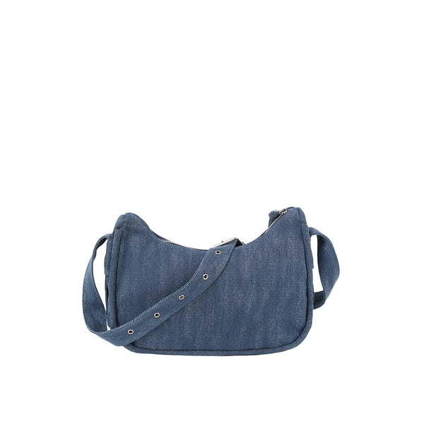 Handbag Republic Washed Denim Crossbody With Front Pocket Denim