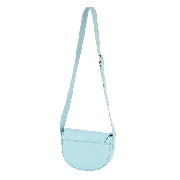 Handbag Republic Women Front Flap Saddle Crossbody Sky Blue
