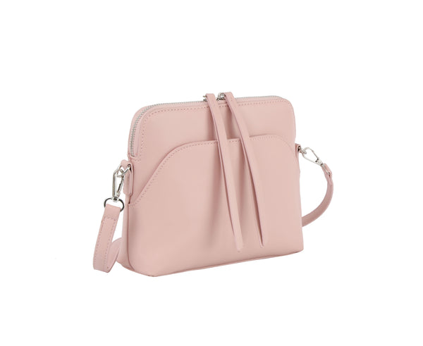 Handbag Republic Zipper Puller Accent Crossbody Blush