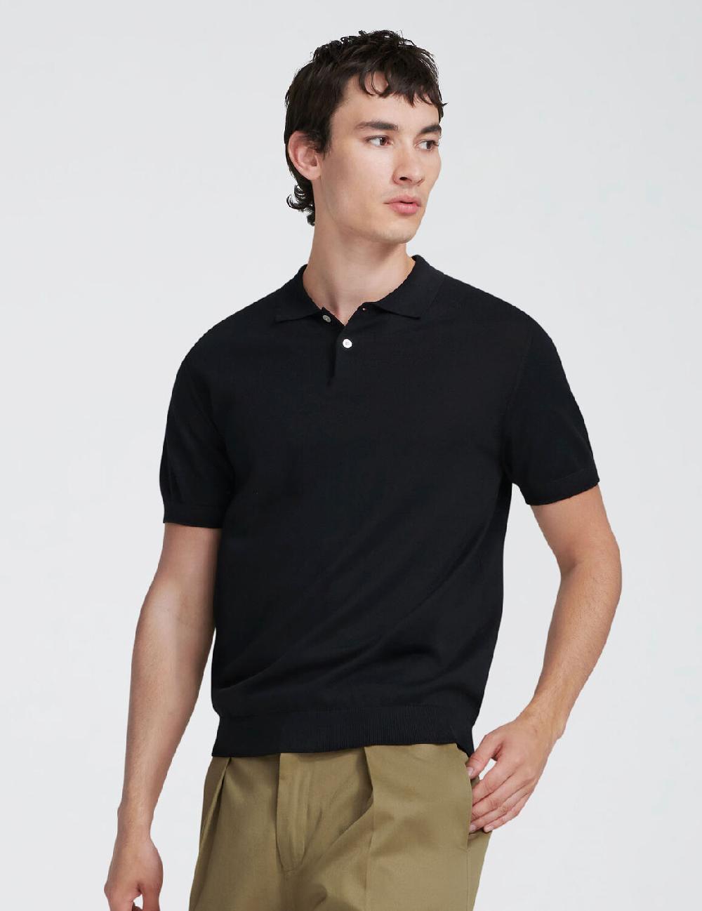 handvaerk Knit Polo S/S