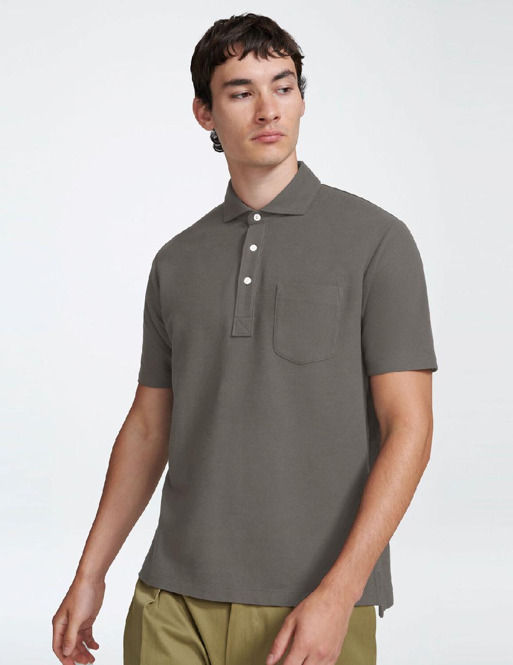handvaerk Pique Spread Collar Polo