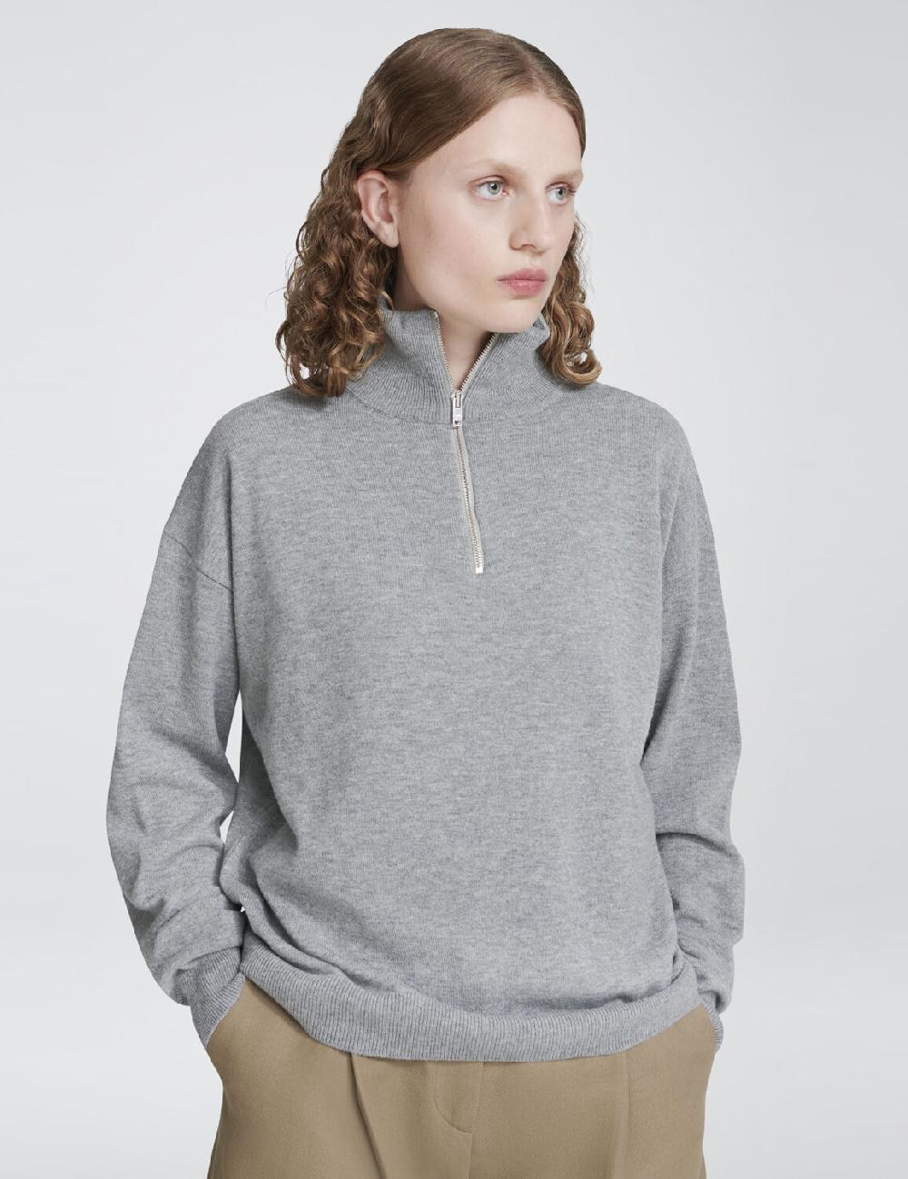 handvaerk Superfine Merino Wool Half-Zip
