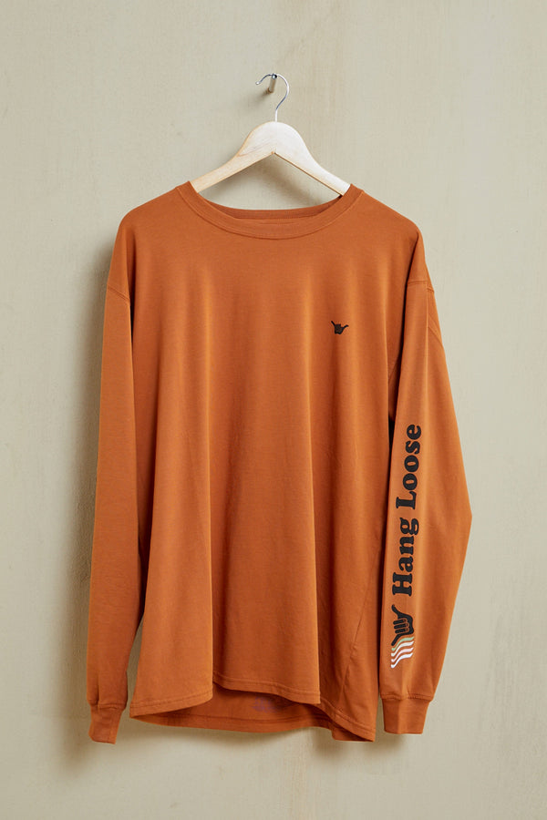 Hang Loose Eighty Two Long Sleeve Organic PIMA Tee
