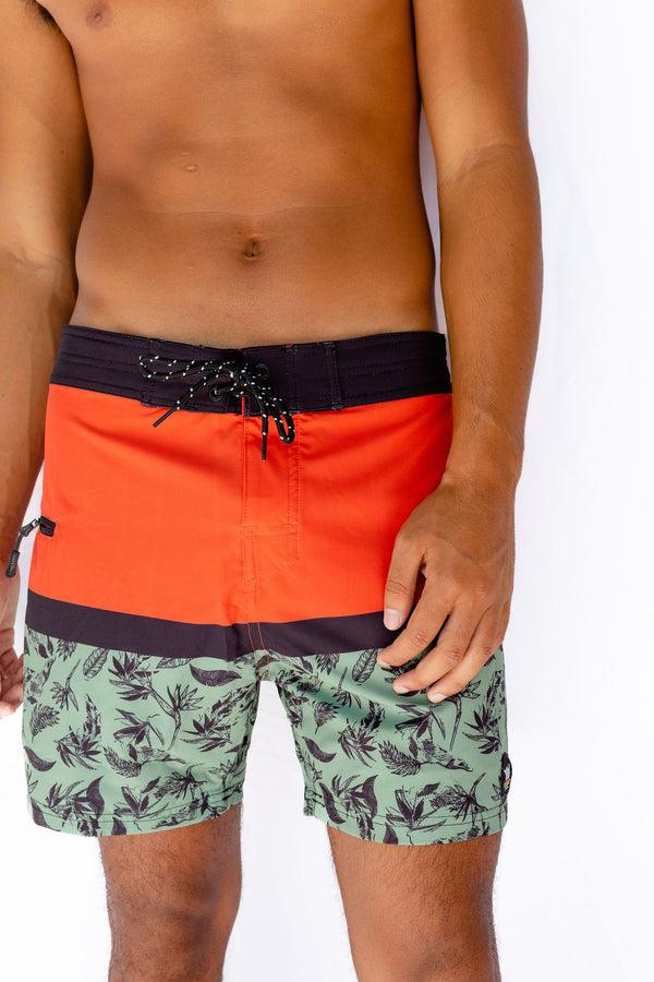 Hang Loose Kauai Boardshort - Brick Olive