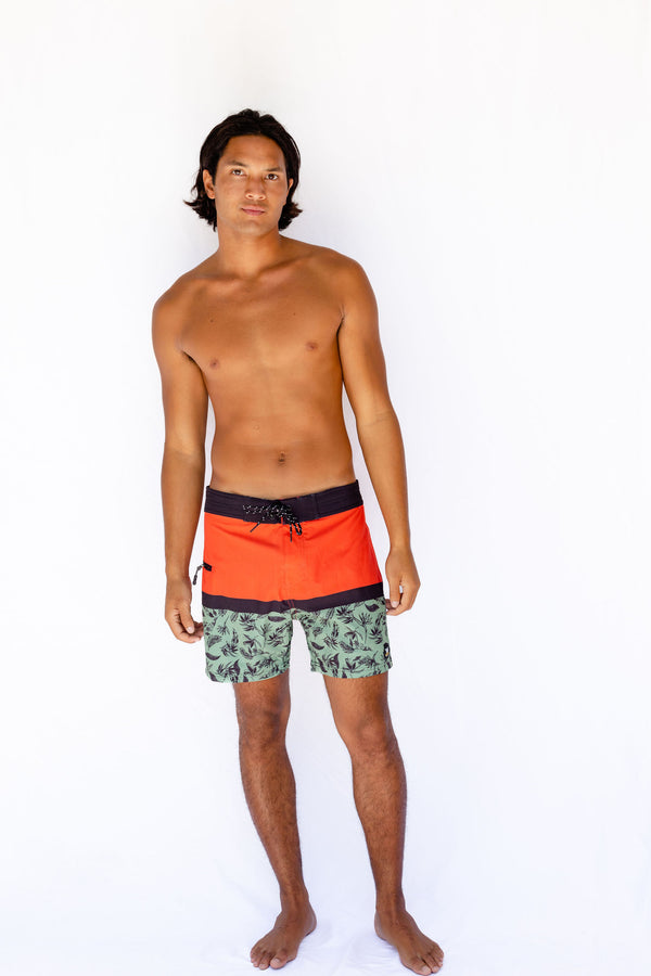 hang loose Kauai Boardshort - Brick Olive