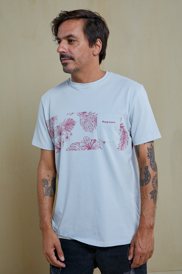 Hang Loose Leaves Organic PIMA Pocket Tee