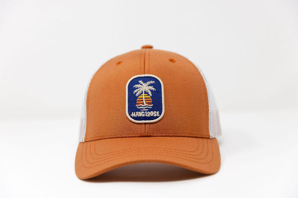 Hang Loose Palm Cap - Tangerine / Off White
