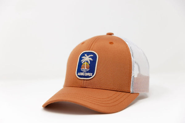 Hang Loose Palm Cap - Tangerine / Off White