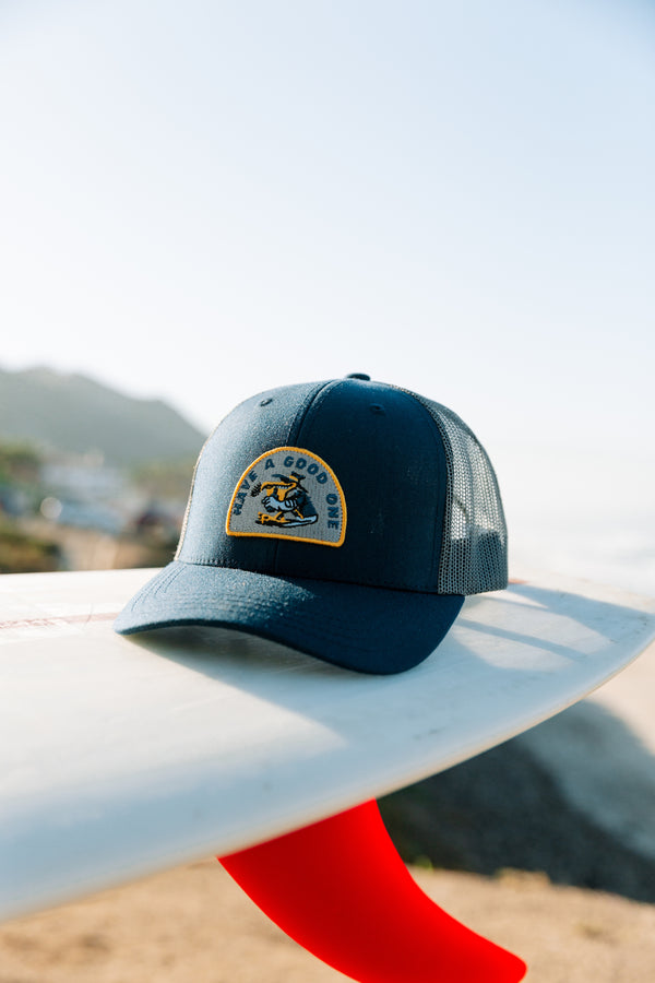 hang loose Pelikan Cap - Slate Blue / Grey