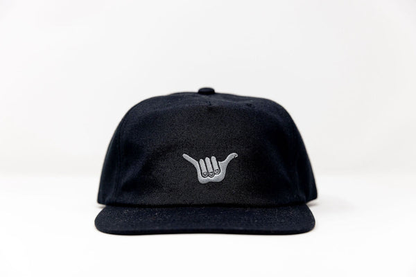 Hang Loose Shaka Poly Cap - Black