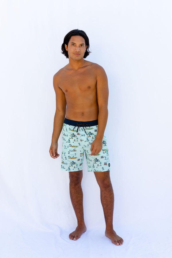 hang loose Share Aloha Boardshort - Acqua