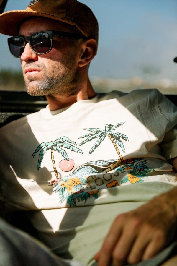 hang loose Sunset Organic PIMA Tee