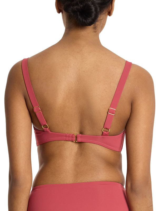 Hanky Panky Balconette Bikini Swimsuit Top Sunbaked Red Sale