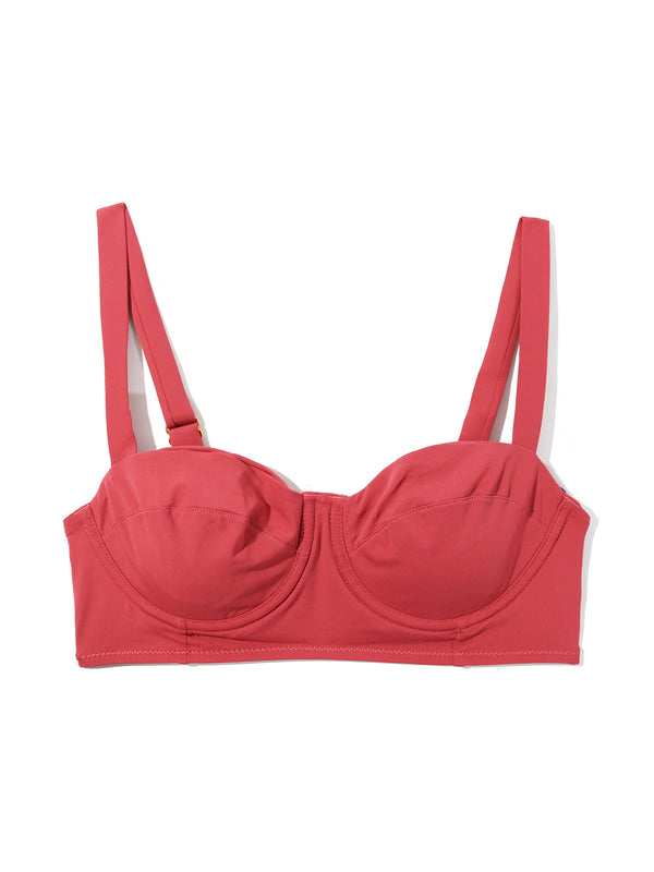 Hanky Panky Balconette Bikini Swimsuit Top Sunbaked Red Sale