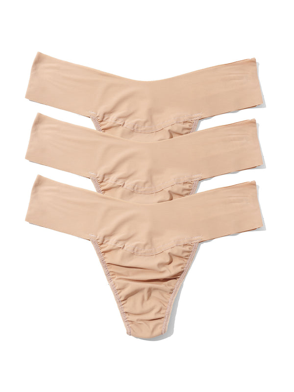 hanky panky Breathesoft® Natural Rise Thong 3 Pack