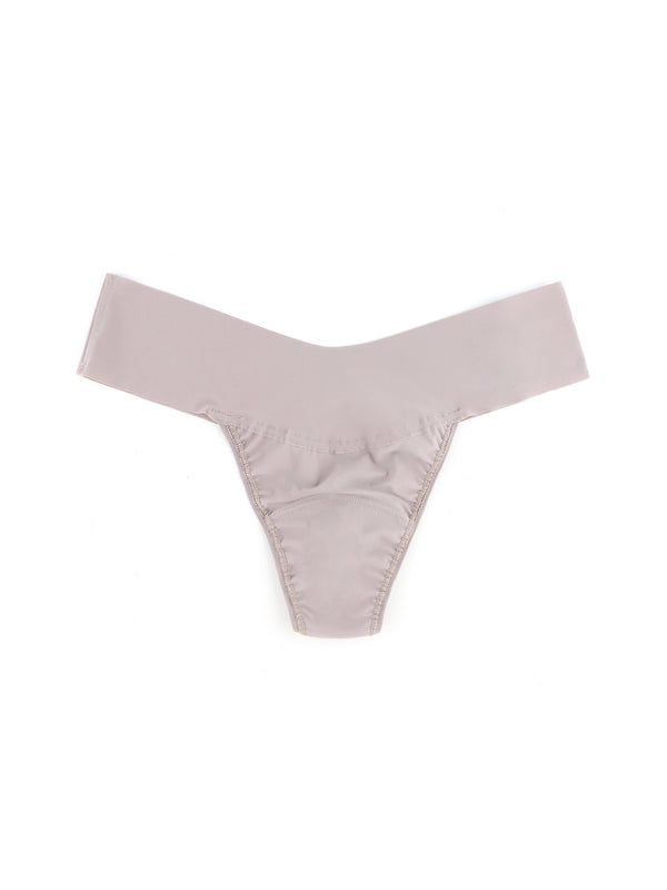 Hanky Panky BreatheSoft® Natural Rise Thong Evening Grey