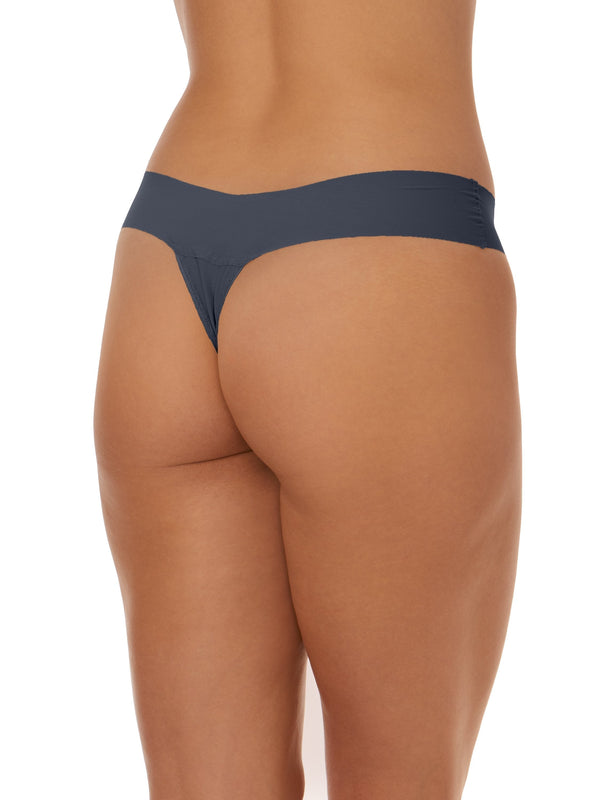 Hanky Panky BreatheSoft® Natural Rise Thong Granite Grey