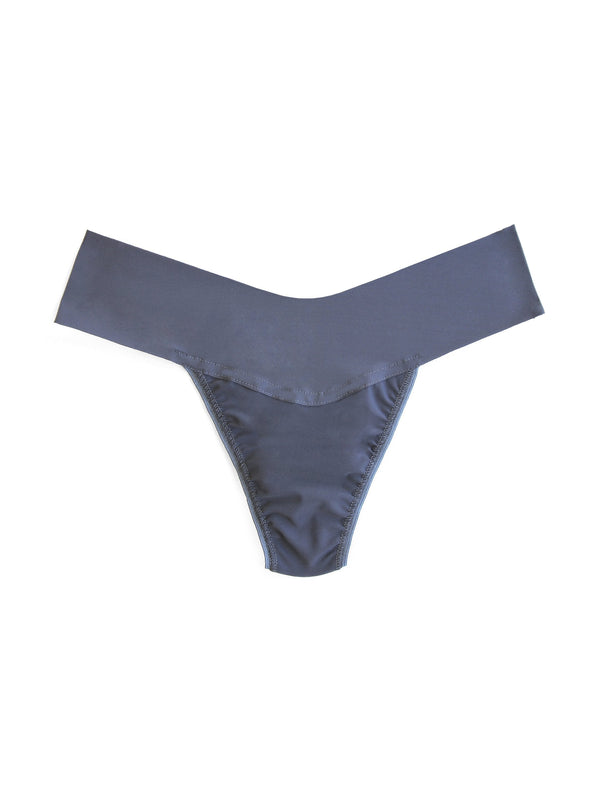 Hanky Panky BreatheSoft® Natural Rise Thong Granite Grey