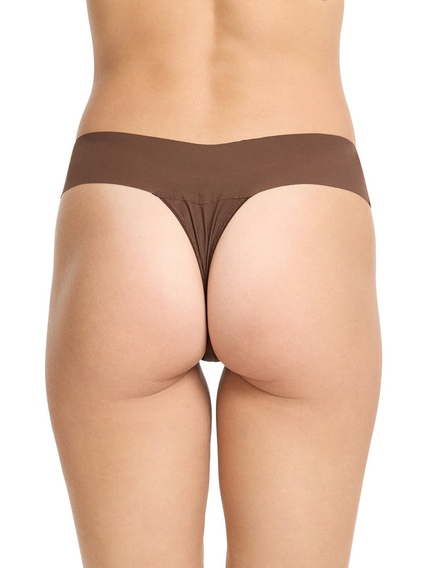Hanky Panky BreatheSoft® Natural Rise Thong Mahogany