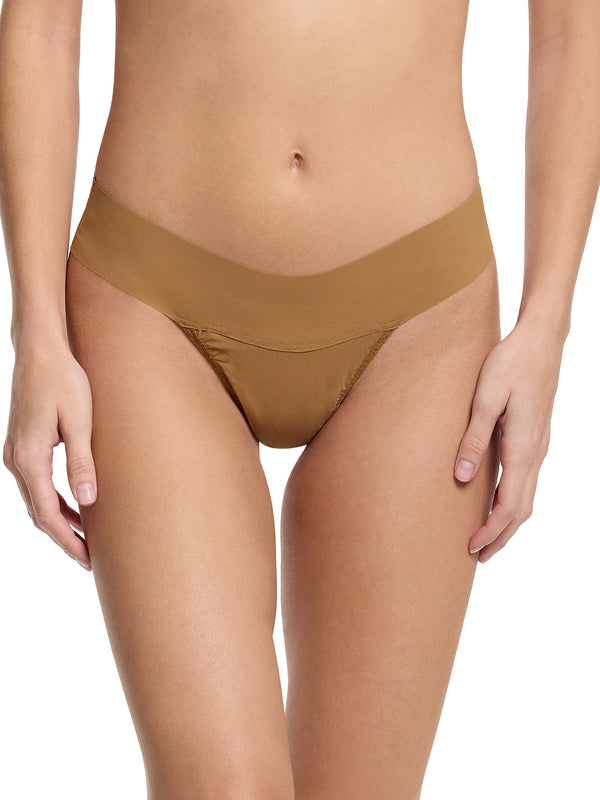 Hanky Panky BreatheSoft® Natural Rise Thong Toffee