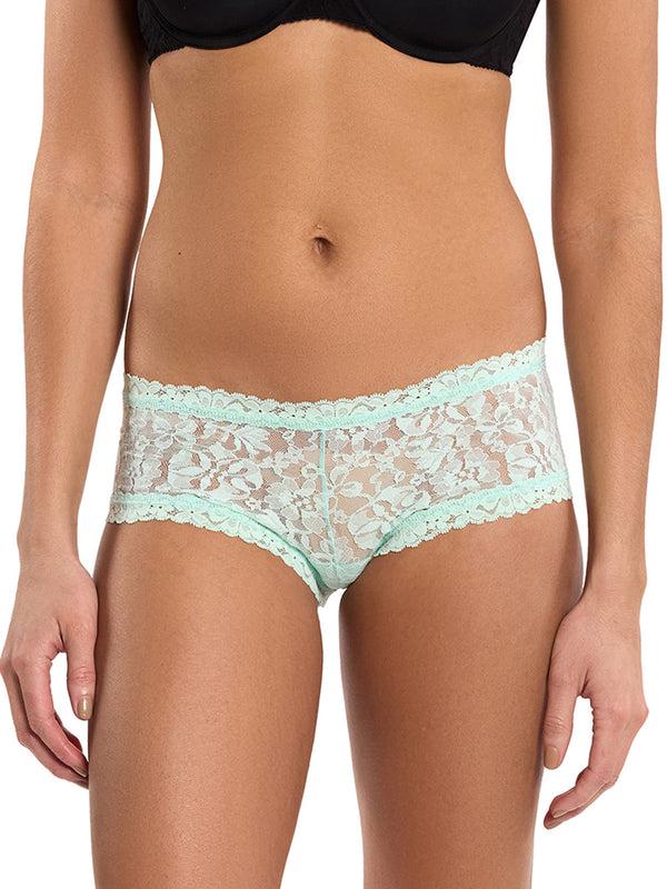 hanky panky Flora Lace Boyshort Mint Tea Green Sale Flora Lace Boyshort Mint Tea Green Sale