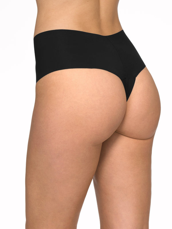 Hanky Panky BreatheSoft® High Rise Thong Black