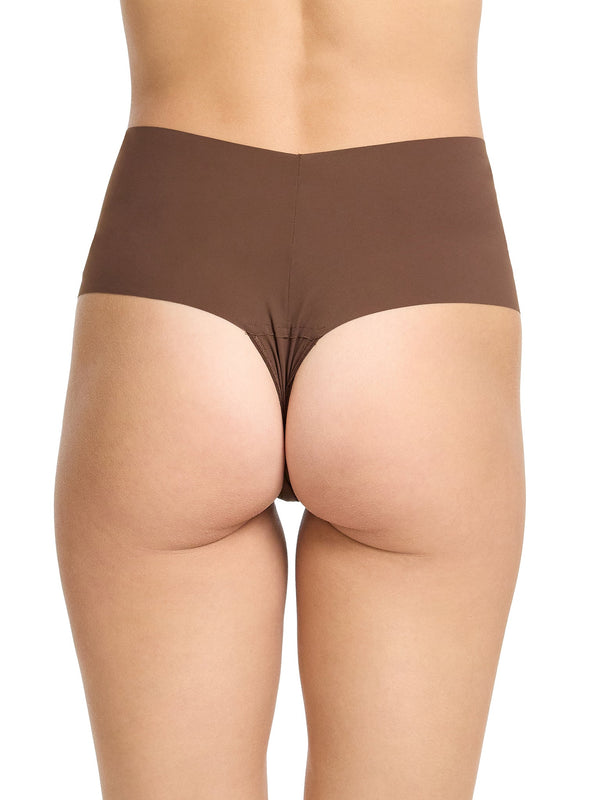 Hanky Panky BreatheSoft® High Rise Thong Mahogany