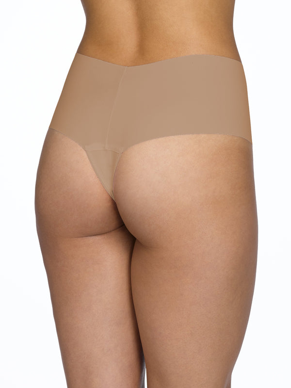 Hanky Panky BreatheSoft® High Rise Thong Taupe