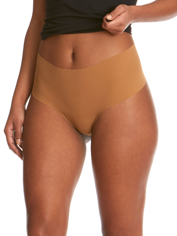 hanky panky BreatheSoft® High Rise Thong Toffee